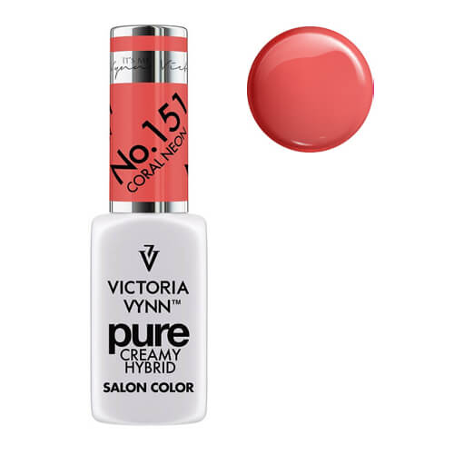 Гель-лак Victoria Vynn 151 Coral Neon (кораловий неон) 8 мл