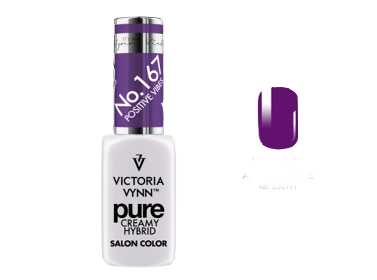 Гель-лак Victoria Vynn 167 Positive Vibes (темно-фіолетовий) 8 мл