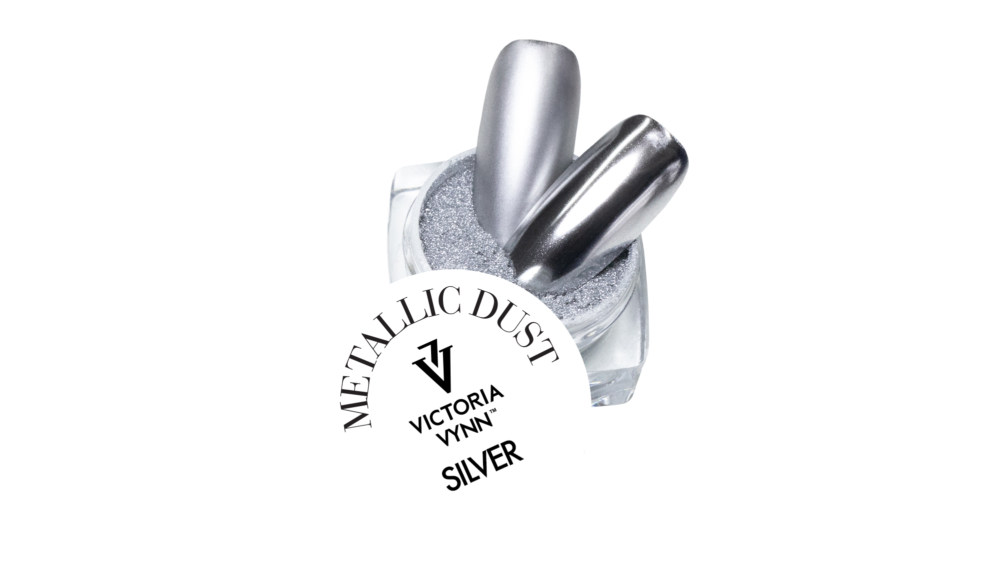 Втирка Victoria Vynn металевий пил Metallic Silver (срібна) 2 г