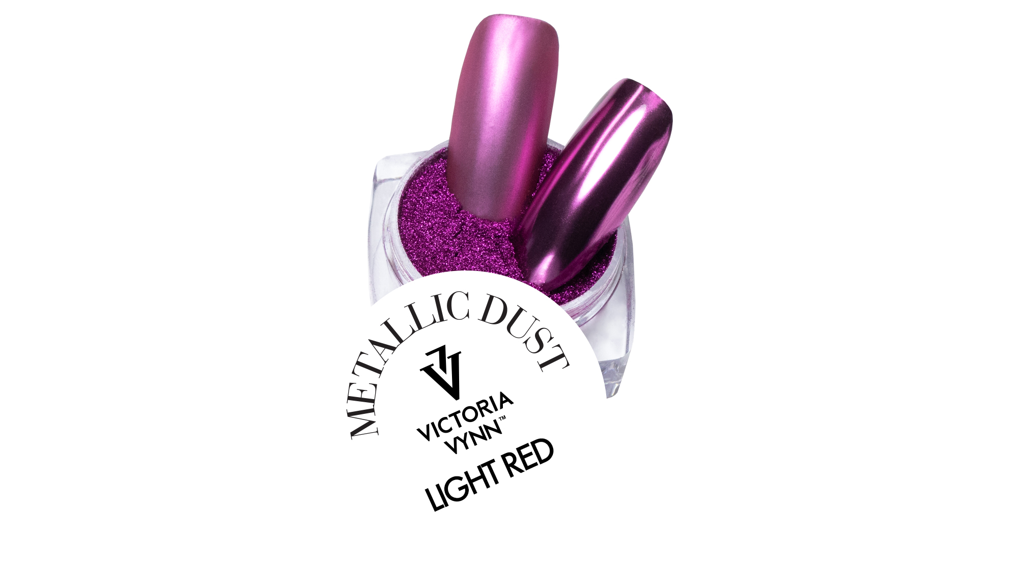 Втирка Victoria Vynn металевий пил Metallic Light Red (фіолетовий) 2 г
