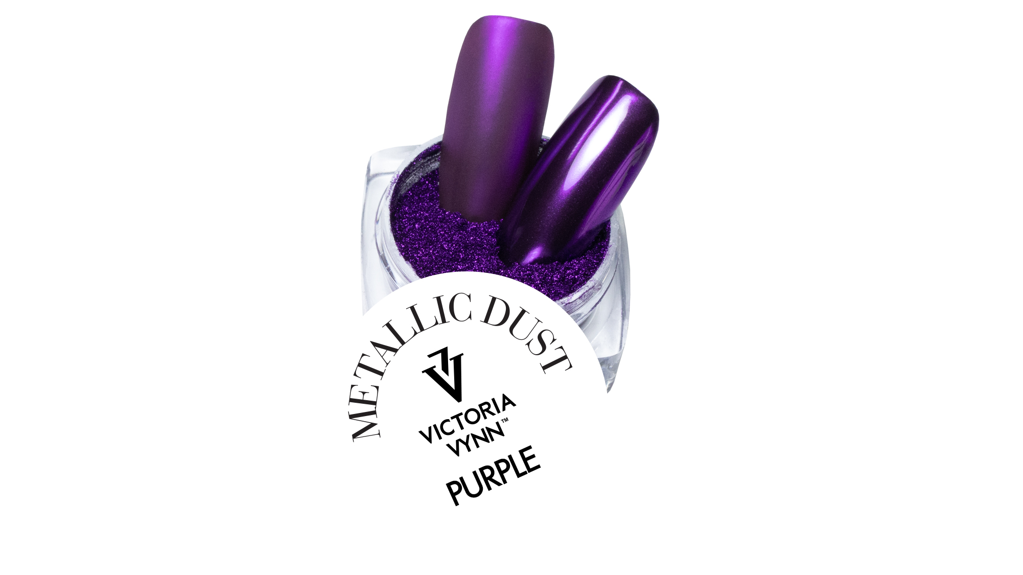 Втирка Victoria Vynn металевий пил Metallic Purple (темно-фіолетовий) 2 г