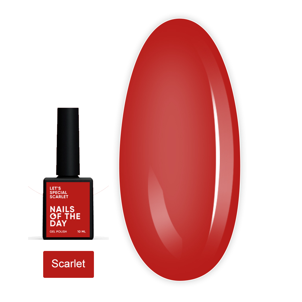 Гель-лак NailSofTheDay Let`s Spetial 10 мл (Scarlet)