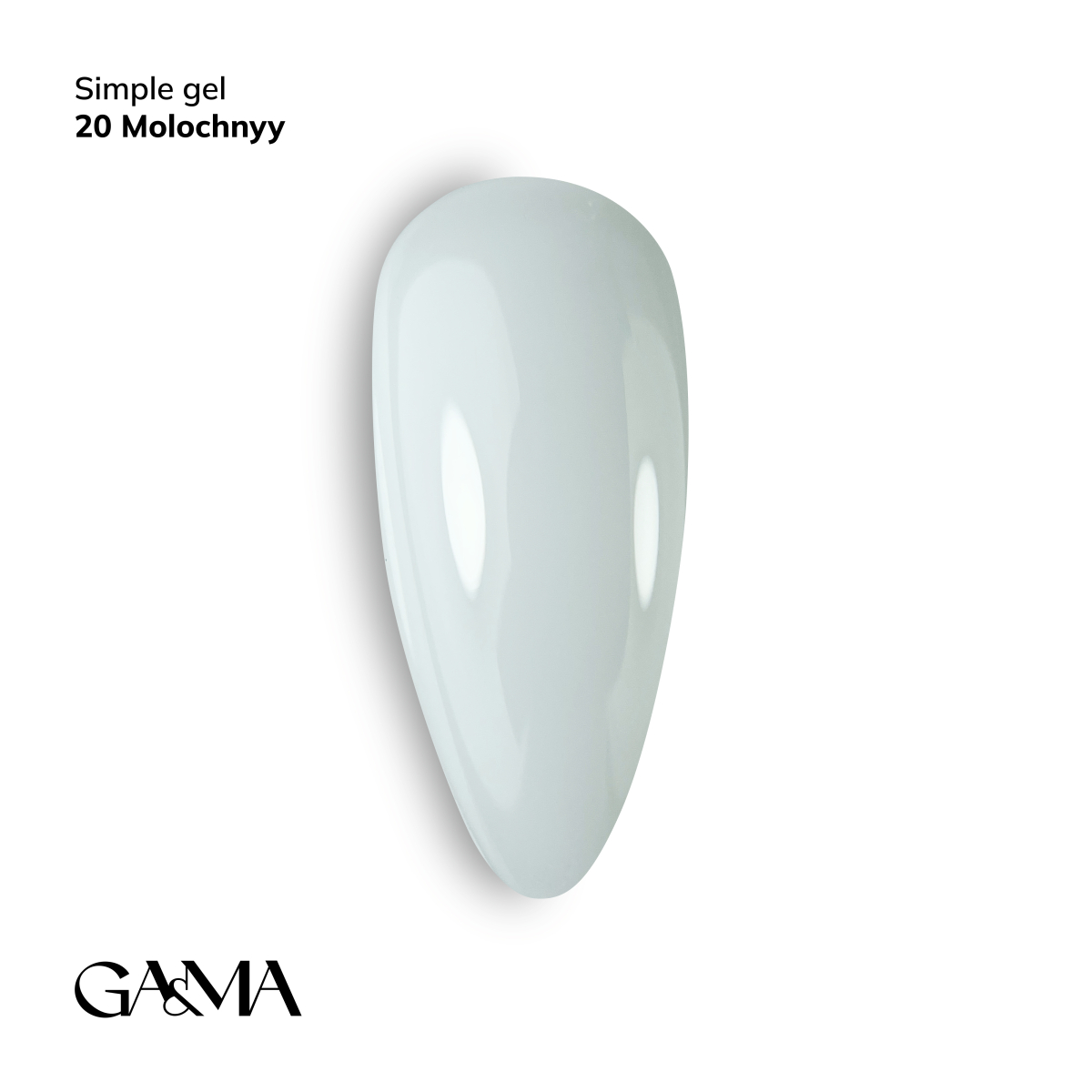 Simple gel 020 Molochnyy / Сімпл гель 020 Молочний 30 мл