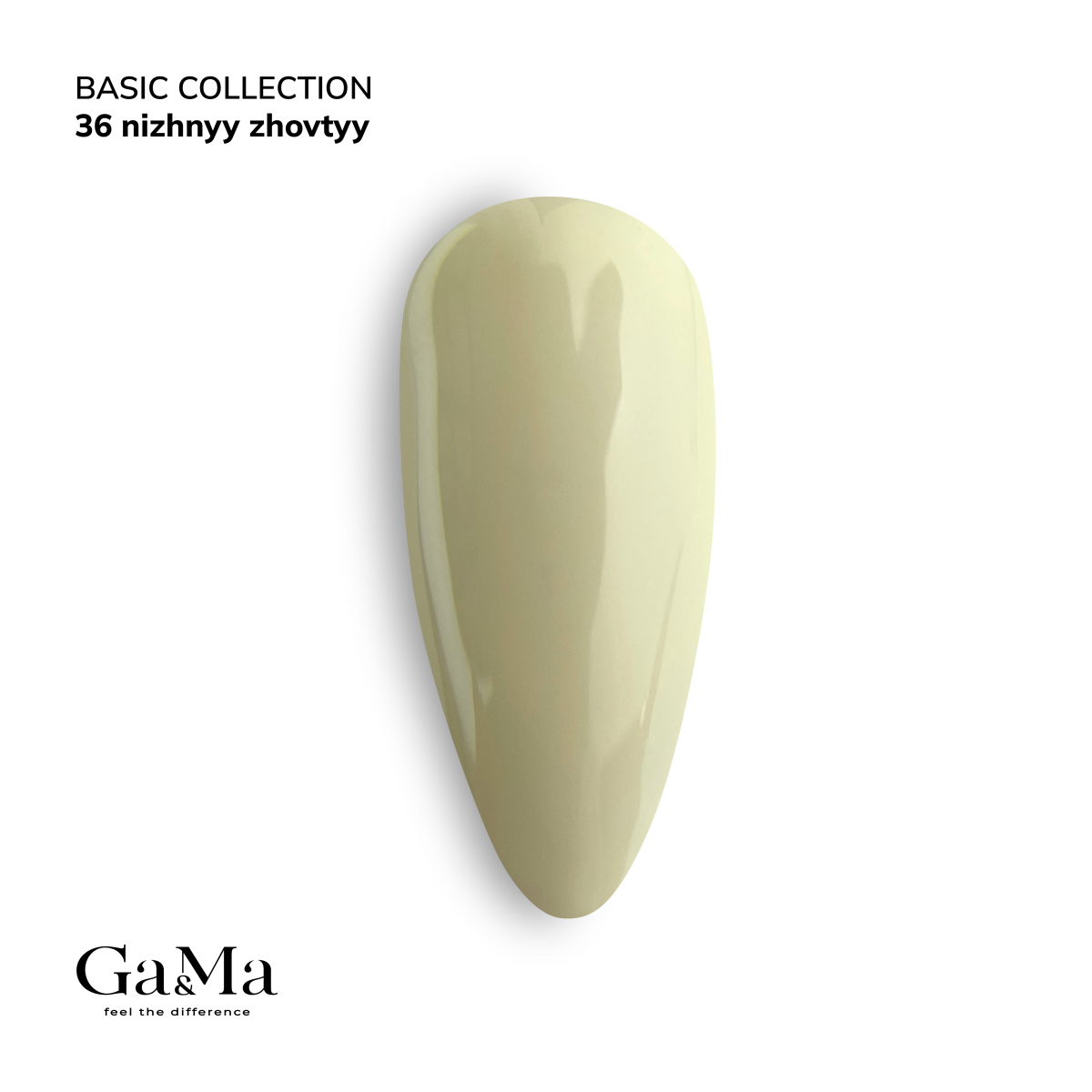 GA&MA Basic collection 036 nizhnyy zhovtyy / Базова колекція 036 ніжний жовтий