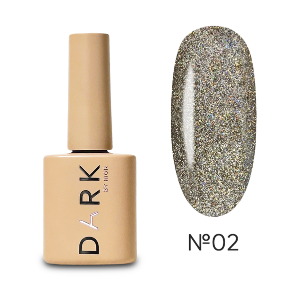 Гель лак світловідбивне котяче око DARK Gel Polish Night Cat №02 10 мл