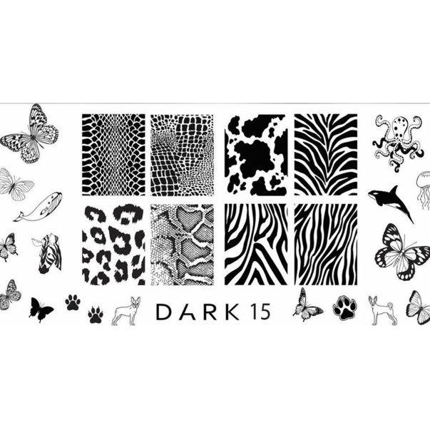 Пластина для стемпінгу Dark №15