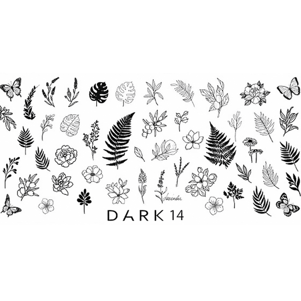 Пластина для стемпінгу Dark №14