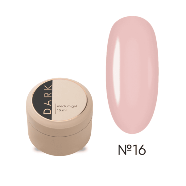 Гель для нарощування середній Dark Medium Gel №16 15 мл