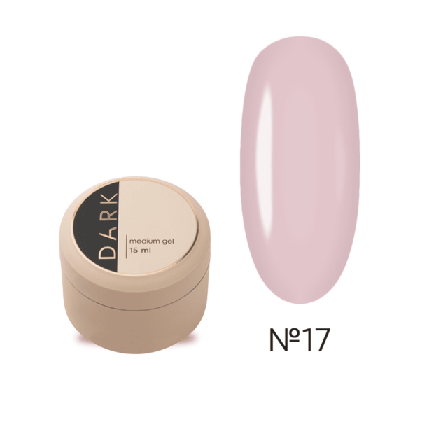 Гель для нарощування середній Dark Medium Gel №17 15 мл