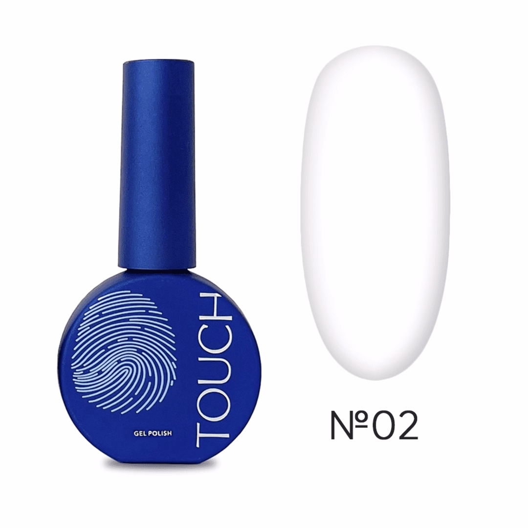 Гель-лак Touch Gel Polish №02 білий 9 мл