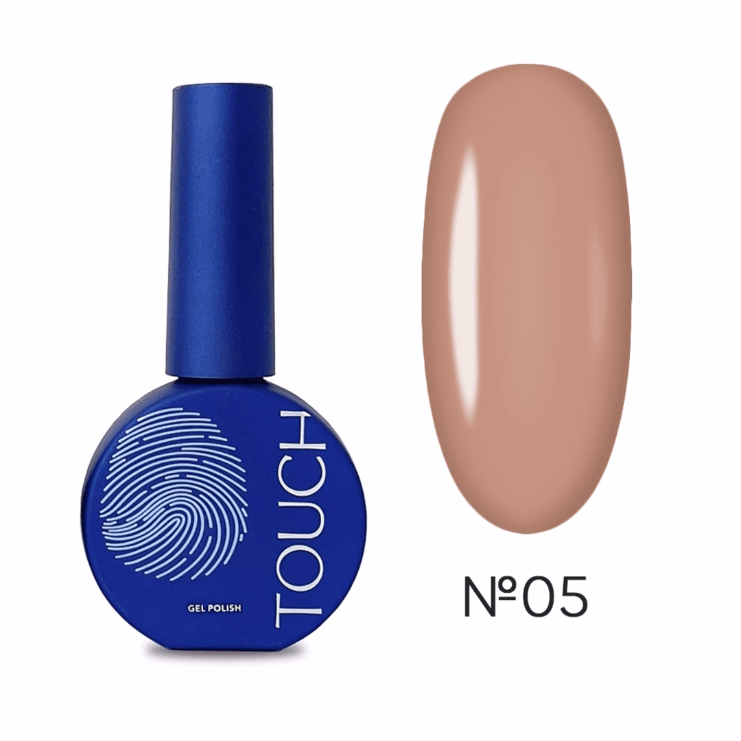 Гель-лак Touch Gel Polish №05 коричневий 9 мл
