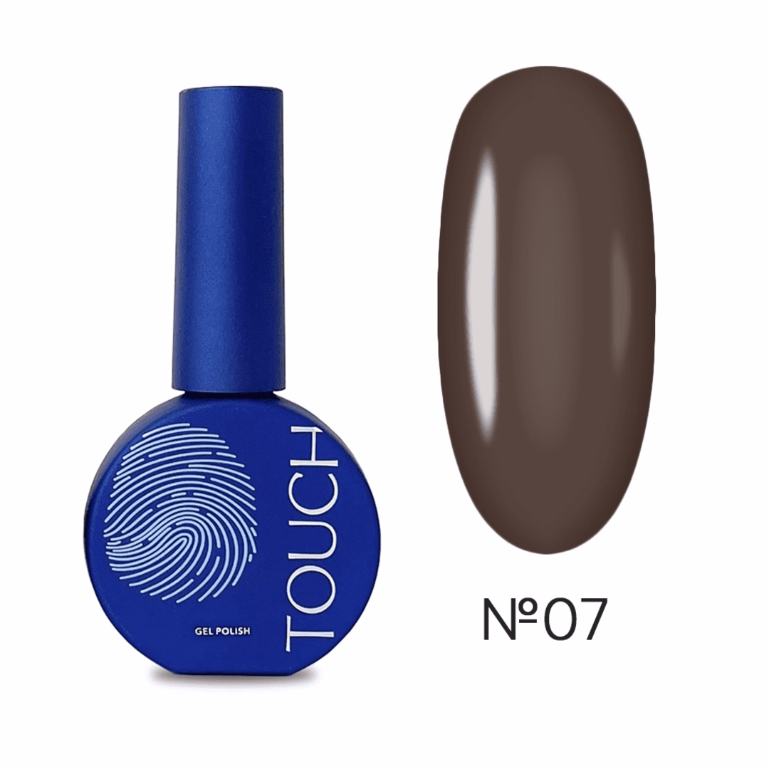 Гель-лак Touch Gel Polish №07 коричневий 9 мл