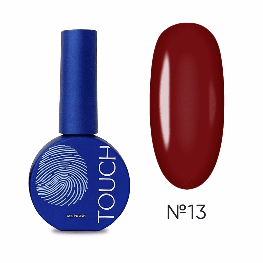 Гель-лак Touch Gel Polish №13 бордовий 9 мл