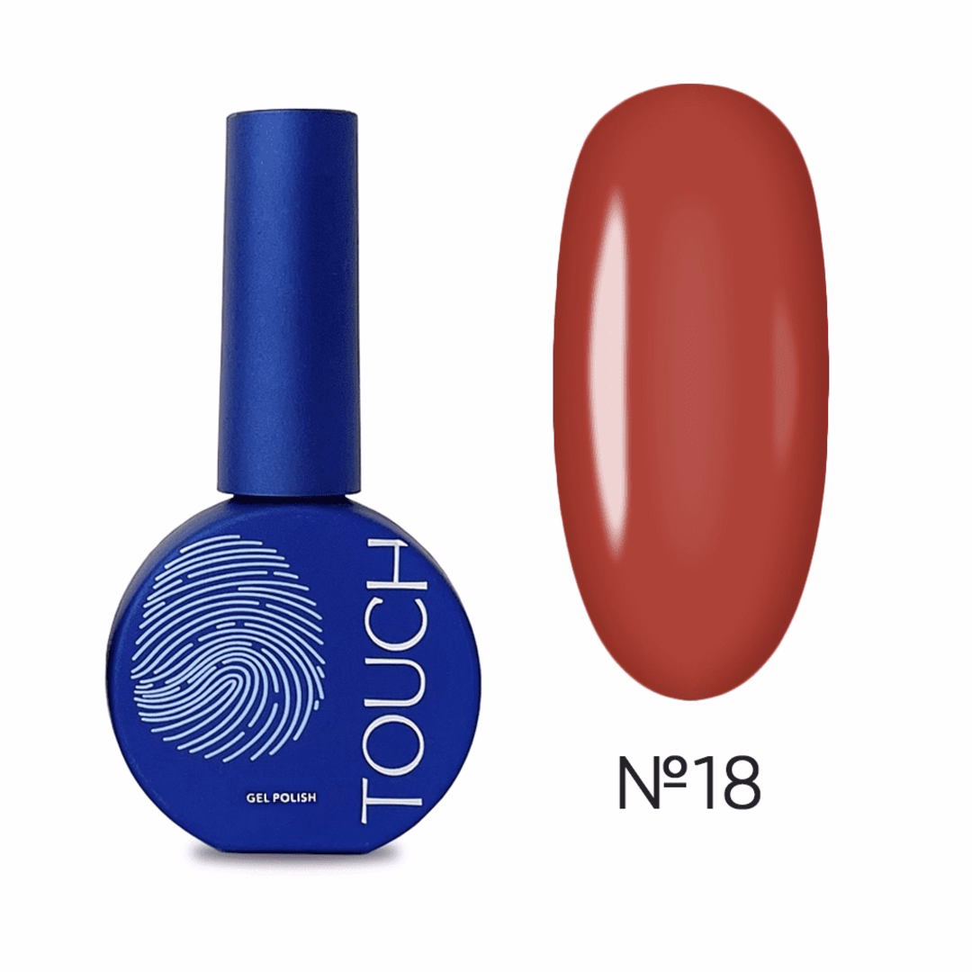 Гель-лак Touch Gel Polish №18 червоний 9 мл