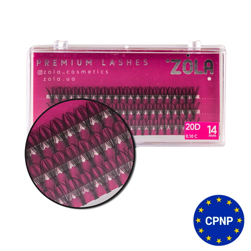 ZOLA Вії-пучки 20D 14 mm
